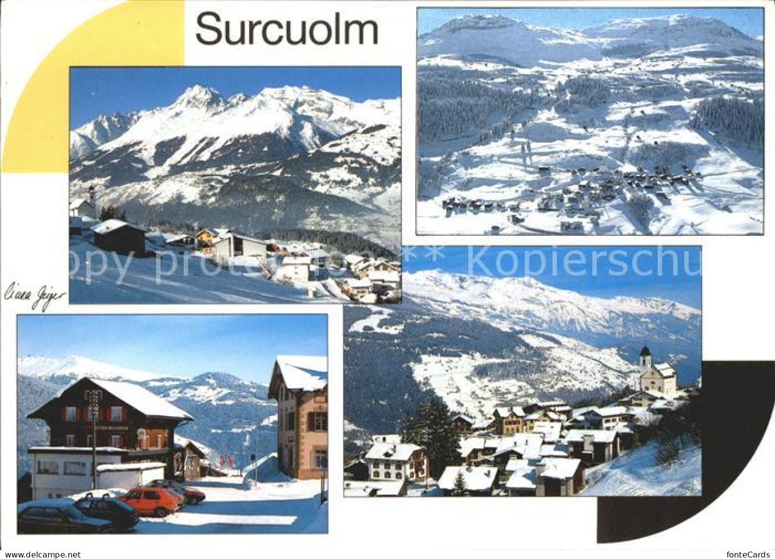 Surcuolm Skigebiet Piz Mundaun