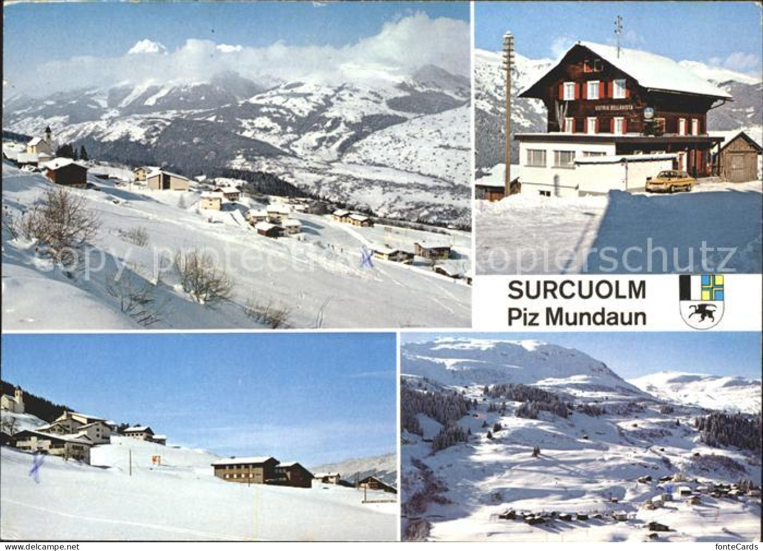 Surcuolm Skiparadies Piz Mundaun Gasthaus Bellavista