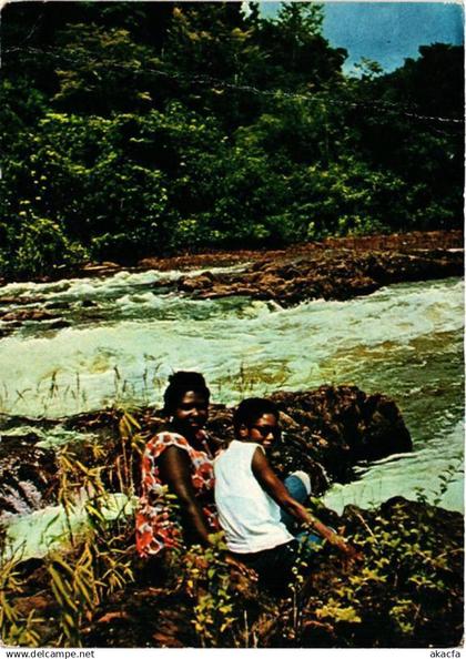 CPM View of waterfall in Suriname River SURINAME (750412)
