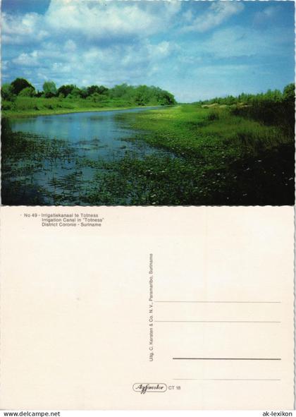 Irrigatiekanaal te Totness Irrigation Canal "Totness" District Suriname 1970