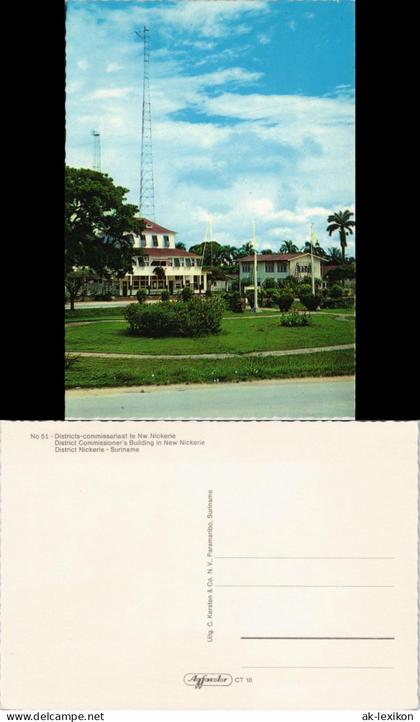 Paramaribo Districts-commissariaat te New Nickerie Suriname 1970