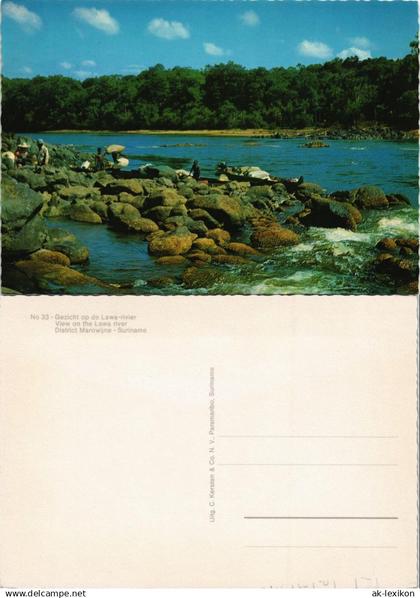 .Suriname District Marowijne Suriname View on the Lawa river 1970
