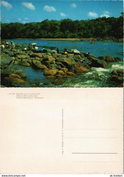 .Suriname District Marowijne Suriname View on the Lawa river 1970