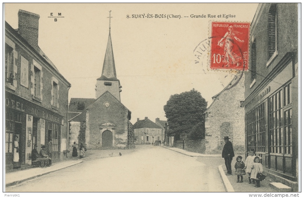 SURY ES BOIS - Grande Rue et Eglise