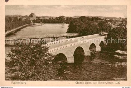 Falkenberg Sweden Gamla Bron och Reservbron 1927