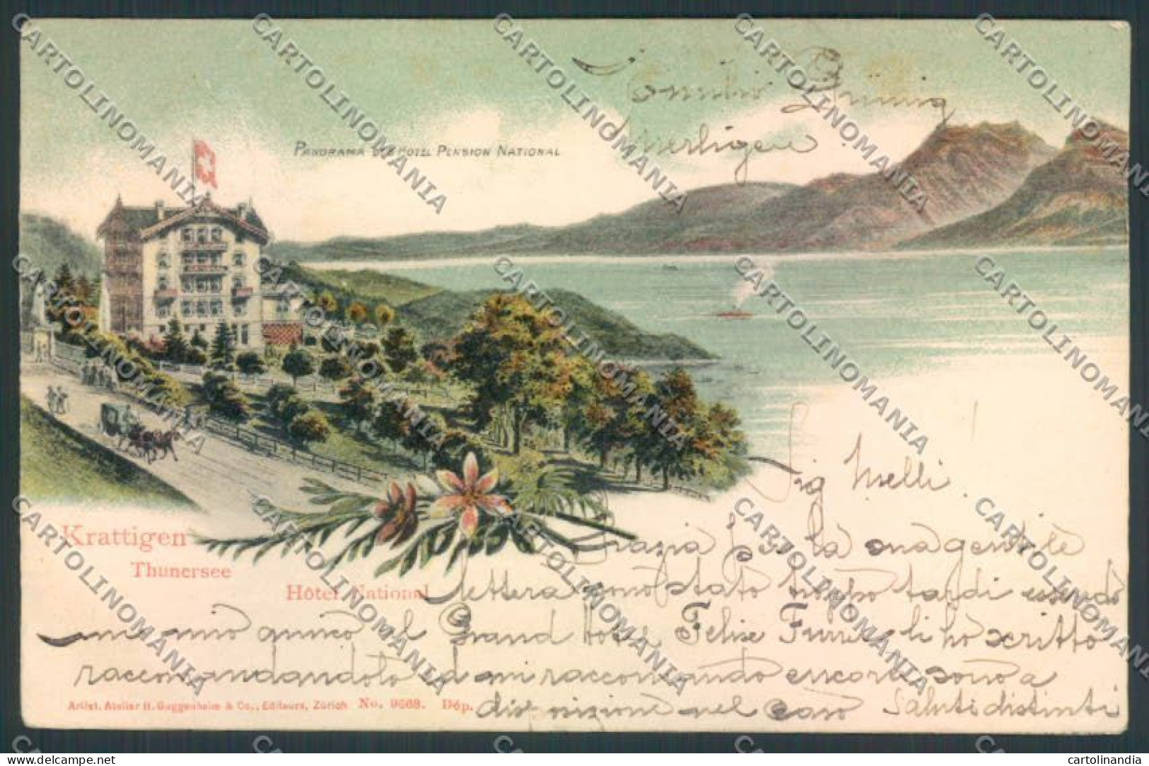 Svizzera Berna Krattigen Gruss cartolina EE3306