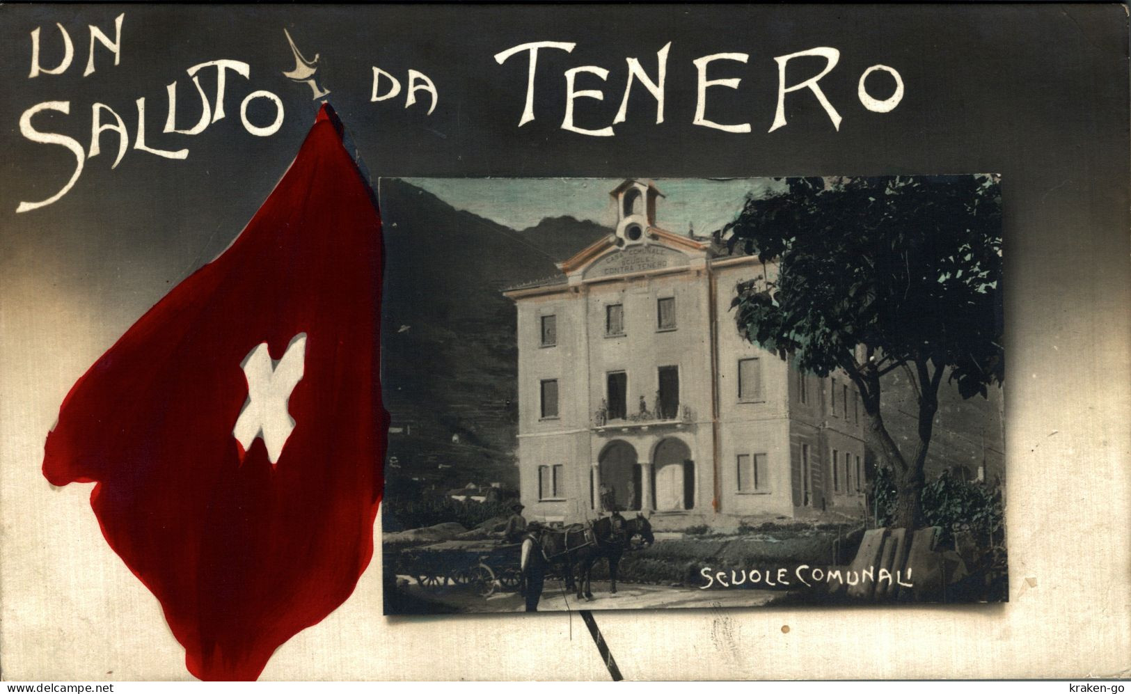 SVIZZERA, SUISSE - TENERO CONTRA - Scuole Comunali - Un Saluto.. - NV - #282