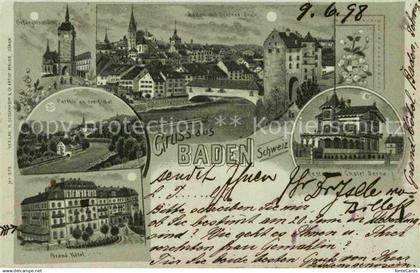 Baden AG Flussspartie Chalet-Berna Grand-Hotel