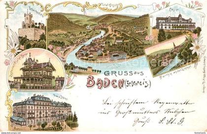 Baden AG Schartenfels Restaurant Chalet Berna Grand Hotel Total Casino Partie an