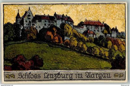 5600 Lenzburg 1920 Künstlersteindruck Schloss Lenzburg - 13581862