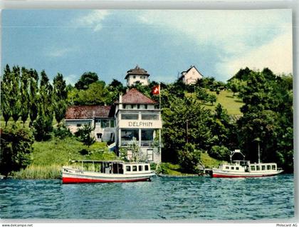 5616 Meisterschwanden Foto AK Gasthaus Delphin Motorschiffe Seetal - 38257136
