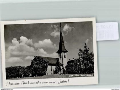 5737 Menziken 1939 FOTO KEINE AK Kirche Neujahr Foto 10cm x 7cm, rücksei... - 10497294