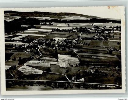 5610 Wohlen AG - Panoramaansicht Häuser u. Felder Luftaufnahme - 13095544