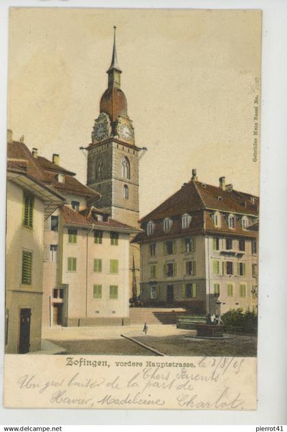 SUISSE - ZOFINGUE - ZOFINGEN - Vordere Hauptstrasse