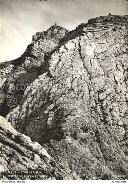 Saentis AR Felsentreppe Tierwies-Saentis