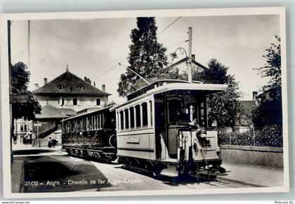1860 Aigle Foto AK Straßenbahn Aigle-Leysin - 13597951