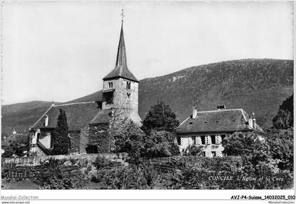 AVJP4-0190-SUISSE - CONCISE - L'église et la cure