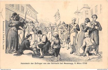 B24269 Heimkehr der Zofinger von der schlacht bei Neuenegg Switzerland