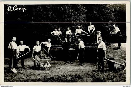 II. Comp. Befestigung bauen (Strich vom Scanner) Militär Schweiz - 11055630