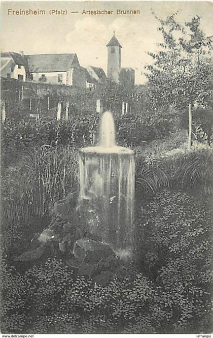 ref G561- freinsheim - artesischer brunnen  -suisse -carte bon etat -