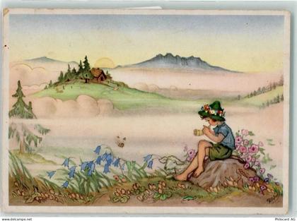 sign. Charlotte Baron Nr. 3014 AK Alphorn - 39185220