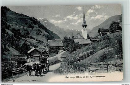 Spiringen Postkutsche Klausenstrasse Postkutsche Schweiz Foto AK - 13673402