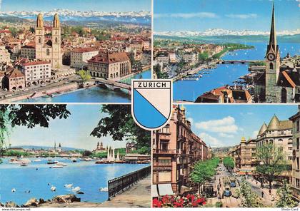 SUISSE ZURICH VUE DE LA VILLE ET DU LAC