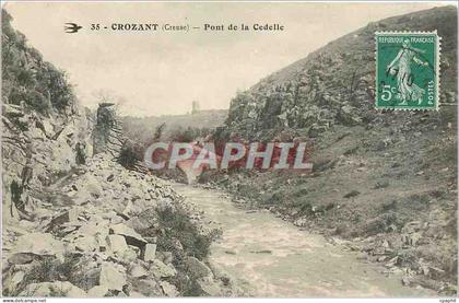 CPA Crozant Creuse Pont de la Cedelle
