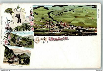9107 Urnäsch Lithographie Kuranstalt Fraréniré Kuranstalt Rossfall - 13601328