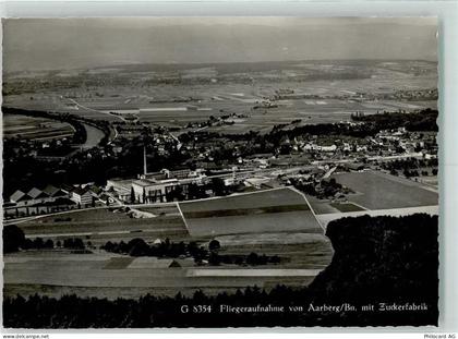 3270 Aarberg - Fliegeraufnahme mit Zuckerfabrik - 13132132