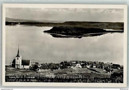 2514 Ligerz Gléresse Foto AK St. Peterinsel Kirche - 38211437