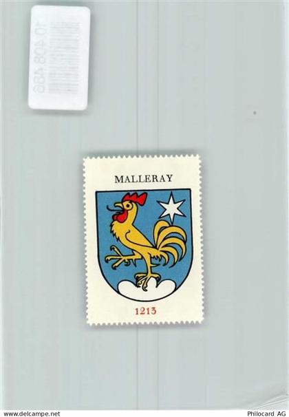 2735 Malleray Moron Malleray - Vignette Wappen Kaffee Hag ca 1920-1940 H... - 10408486