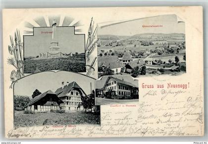 3176 Neuenegg 1901 Foto AK Denkmal Gasthaus Bäüren Gasthaus z,Sternen - 13666435