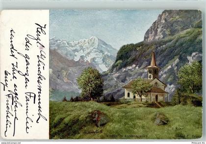 3716 Kandergrund Bunderbach Gebrauchsspuren Kirche sign. - 10301825