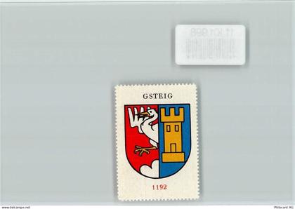 3814 Gsteigwiler - Vignette Wappen Kaffee Hag ca 1920-1940 - 11101998