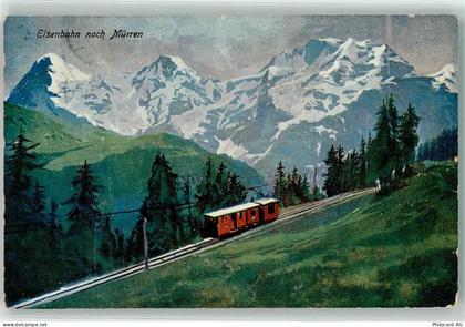 3825 Mürren 1913 - Eisenbahn nach Mürren - 10593723