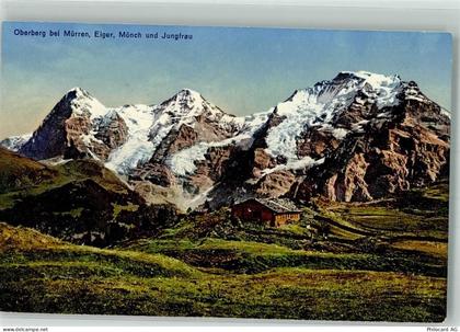 3825 Mürren Foto AK Oberberg Eiger Mönch Jungfrau - 38071361