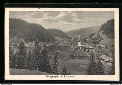 AK Röthenbach, Ansicht des Ortes im Emmental