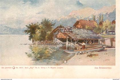 Brienz Brienzersee BE Partie am Brienzersee Kuenstlerkarte
