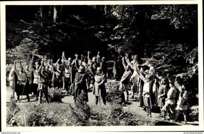 CPA Matten bei Interlaken Kt. Bern Schweiz, Tell-Freilichtspiele, Rütlischwur