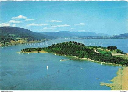 Erlach Bielersee BE Panorama Bielersee St. Petersinsel