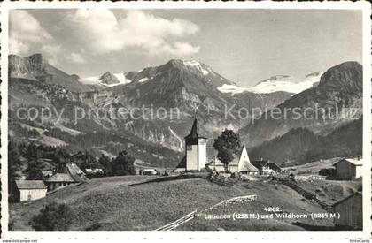 Lauenen Kirchenpartie mit Wildhorn