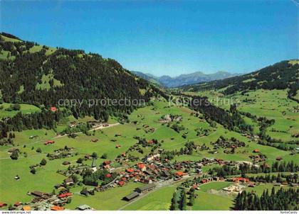 Saanen BE Fliegeraufnahme mit Gessenay