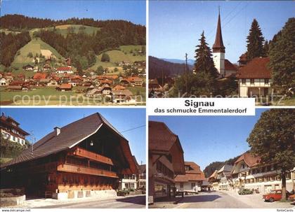 Signau Totalansicht Dorfpartien mit Kirche