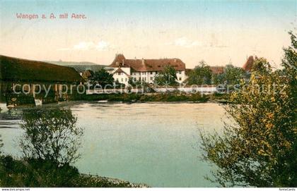 Wangen Aare BE Partie an der Aare Feldpost