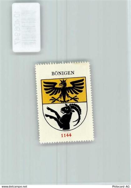 3806 Bönigen b. Interlaken - Vignette Wappen Kaffee Hag 1920-1940 Adler ... - 10406947