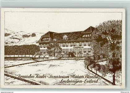 2533 Leubringen Evilard Künstlerkarte 1912 Bernisches Kinder-Sanatorium ... - 13113689