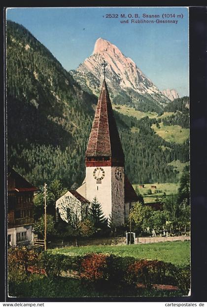 AK Saanen, Kirche und Rüblihorn-Gessenay