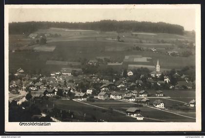 AK Grosshöchstetten, Ortschaft von oben