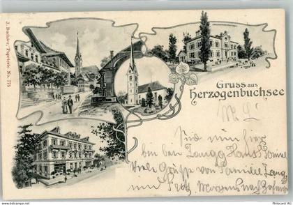 3360 Herzogenbuchsee 1902 Lithographie Sekundarschulhaus - 13650757